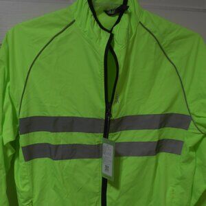 WOSAWE MEN CYCLING JACKET WIND & WATERPROOF REFLECTIVE CYCLE WINDBREAKER LG NEW